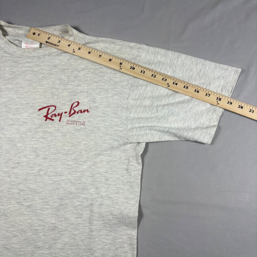 Vintage Ray-Ban 1992 US Olympic Team T-Shirt XL Gray Bausch & Lomb USA Made 90s - Picture 8 of 11